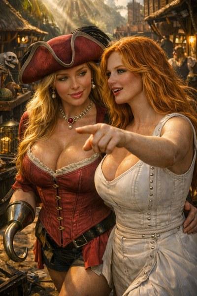 Queen Maelis and Lady Alinor